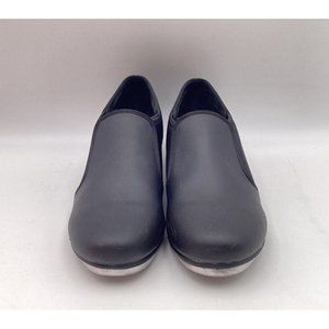 Balera Black Leather Slip On Jazz Shoes Size 7.5